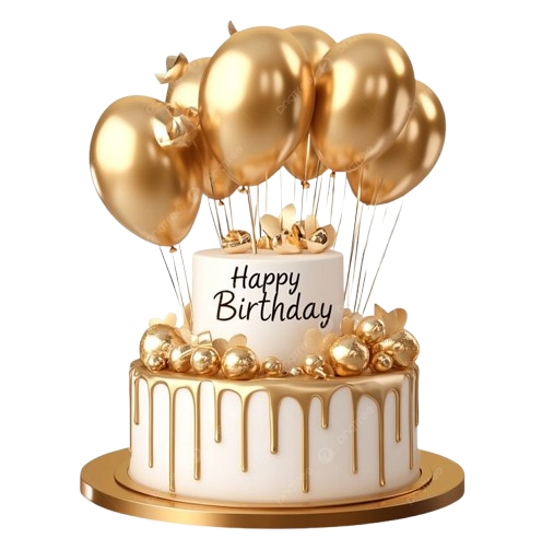 extravagant golden cake for birthday parties golden birthday cake balloon cake luxury cake png transparent image and clipart for free download removebg preview